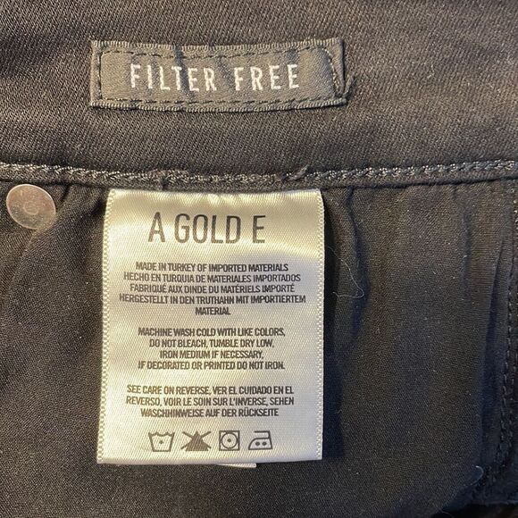 Agolde Black Filter Free Sophie Crop Jeans Size 26 - Picture 6 of 7